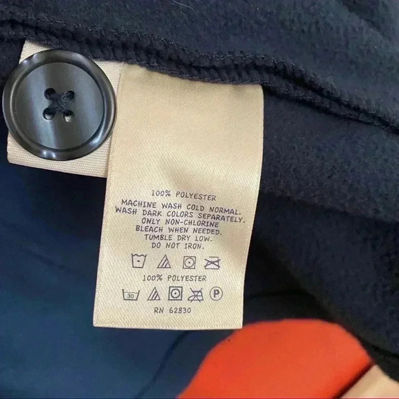 Lands End pea coat girls L(14) blue - Picture 5 of 7